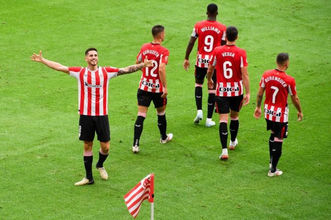 Golazo de Oihan Sancet en el duelo ante el Getafe CF en el arranque de LaLiga en San Mamés (Foto: Athletic Club).