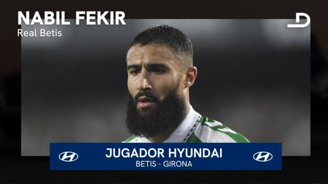 Nabil Fekir, Jugador Hyundai del Real Betis-Girona.