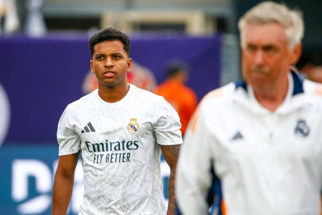 Rodrygo Goes, en un partido de pretemporada con el Real Madrid (FOTO: Cordón Press).