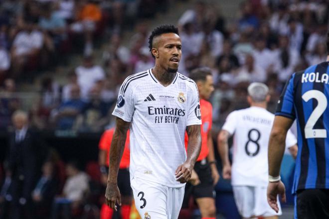 Eder Militao, en el Real Madrid-Atalanta de la Supercopa de Europa (FOTO: Cordón Press).