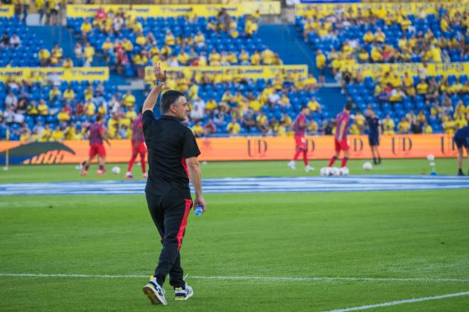 García Pimienta, en el UD Las Palmas-Sevilla FC (Foto: EFE).