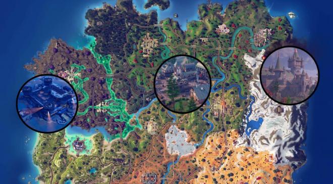 El mapa de Fortnite Capítulo 5 - Temporada 4 (Alerta: Doom, de Marvel)