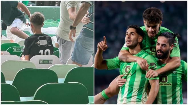 Abde, nuevo dorsal '10' del Betis tras la salida de Ayoze Pérez (Fotos: redes sociales y Cordon Pr