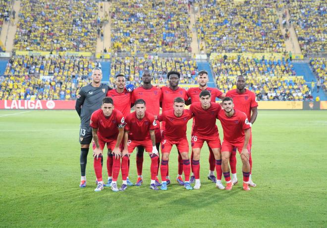 El once del Sevilla ante la UD Las Palmas (Foto: SFC).