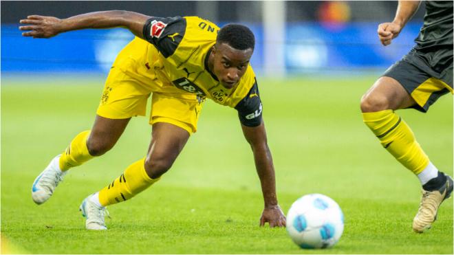 Moukoko, con el Borussia.