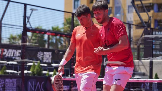 Santi Frugoni y Martín Abud, tras pasar a cuartos del A1 Marbella Master (@A1PadelOfficial)