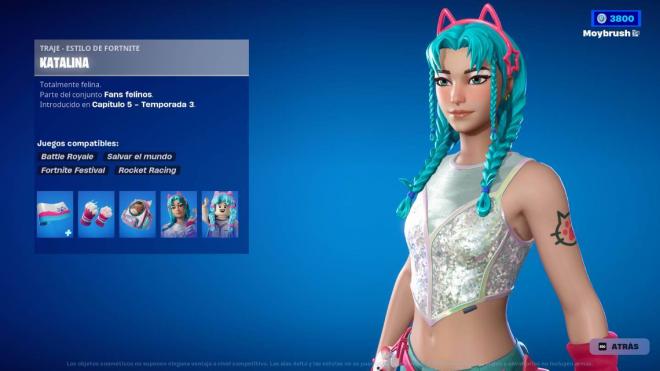 Katalina, la skin gratis de Fortnite Capítulo 5