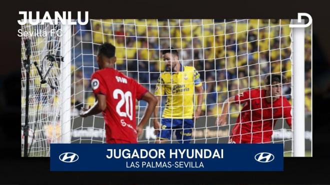 Juanlu, Jugador Hyundai del Las Palmas - Sevilla.