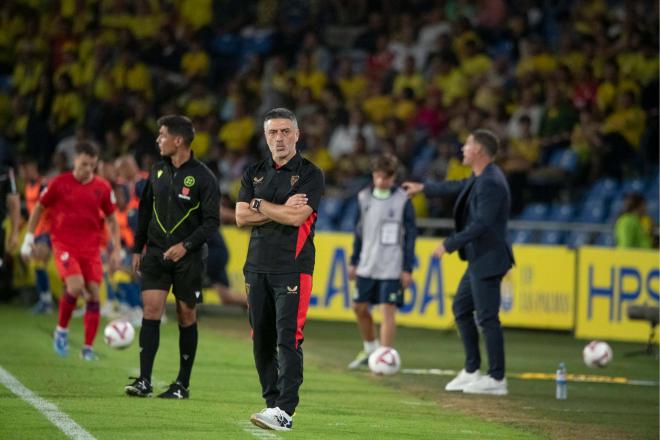 García Pimienta, ante Las Palmas (Foto: Cordon Press).