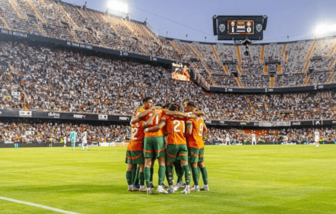 Alegría de gol en Mestalla