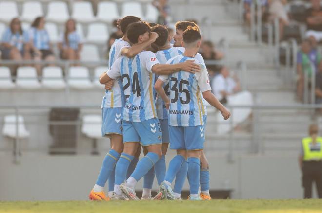 Celebración de un gol en pretemporada. (Foto: MCF)