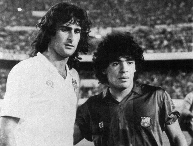 Kempes y Maradona (Foto: EFE)