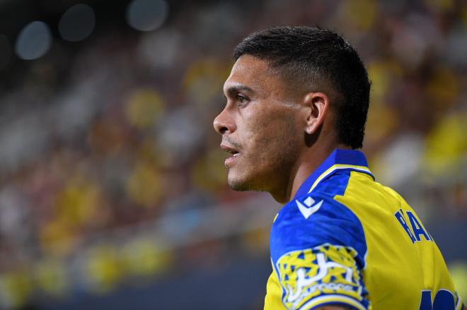 Ocampo, en el partido del viernes (Foto: Cádiz CF).