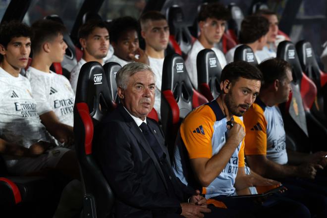 Carlo Ancelotti, durante el Mallorca-Real Madrid (Foto: Cordon Press).