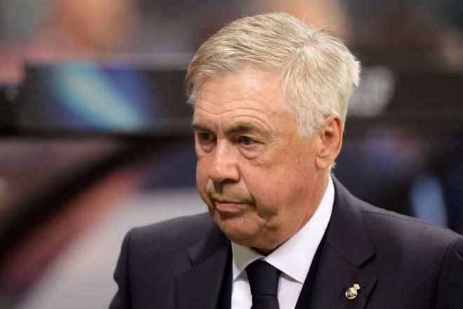 Carlo Ancelotti, durante el Real Madrid-Atalanta (Foto: Cordon Press).