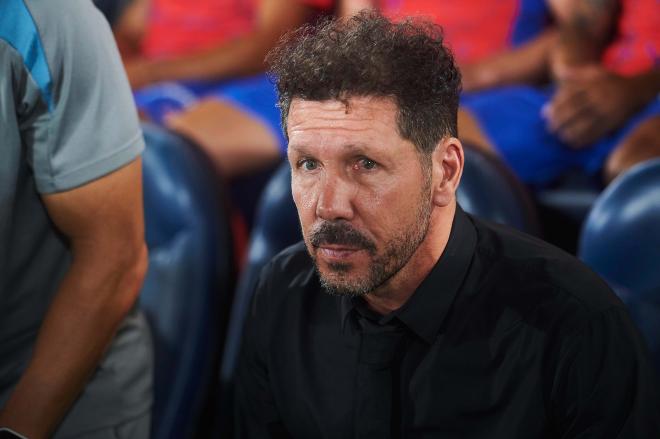 Simeone, antes del Villarreal-Atlético de Madrid (Foto: Cordon Press).