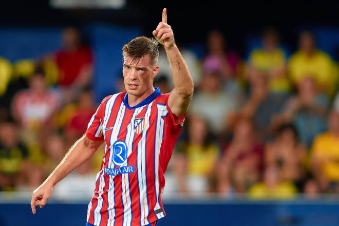 Alexander Sorloth celebra su gol en el Villarreal-Atlético (Foto: Cordon Press).