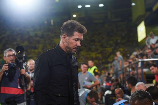 Simeone, antes del Villarreal-Atlético de Madrid (Foto: Cordon Press).