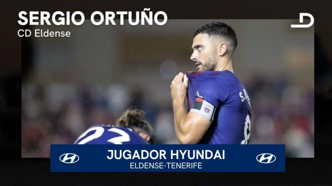 Sergio Ortuño, Jugador Hyundai del Eldense - Tenerife