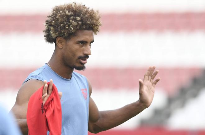 Badé, durante un entrenamiento (Foto: Kiko Hurtado)