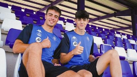 Alejandro Galde y Juan Carlos Murcia (Foto: Real Valladolid).