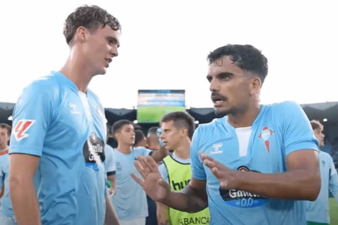 Williot Swedberg y Damián Rodríguez (Foto: RC Celta).