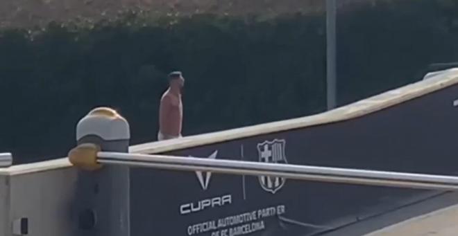 Joaquín, en la ciudad deportiva del FC Barcelona.