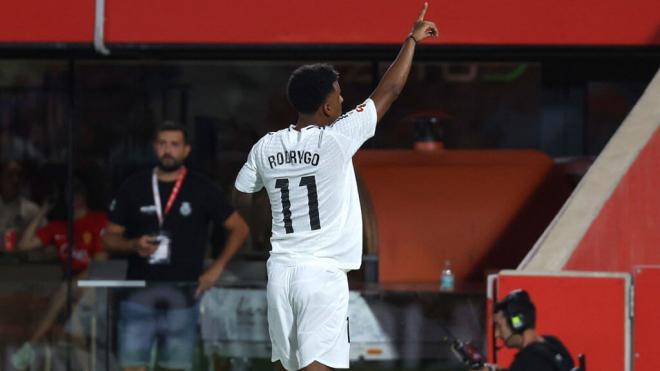 Rodrygo Goes, durante el primer partido de Liga del real Madrid en Mallorca (Cordon Press)