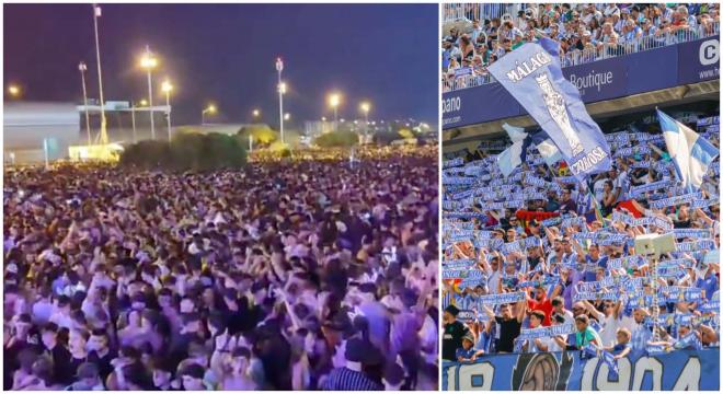 El himno del Málaga sonó en la Feria de Málaga. (@toniopalo/MCF)