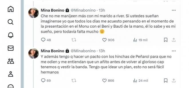 El plan de Mina Bonino con Fede Valverde en River Plate.