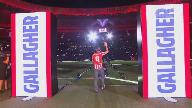 Conor Gallagher, en la 'Noche de Bienvenida' del Atlético de Madrid.