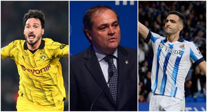 Mats Hummels, Jokin Aperribay y Mikel Merino, nombres de esta última semana de mercado en la Real Sociedad.