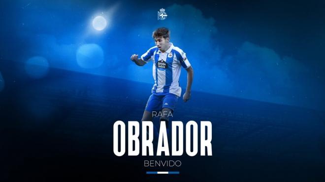 Rafa Obrador, nuevo jugador herculino (Foto: RC Deportivo).