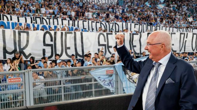 Sven-Göran Eriksson, en el Estadio Olímpico de Roma (CordonPress)