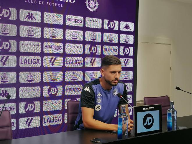 Javi Sánchez, en rueda de prensa.