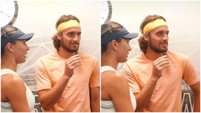 Paula Badosa y Stefanos Tsitsipas, respondiendo (Instagram)