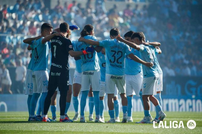 El Celta, antes de medirse al Valencia (Foto: LALIGA).