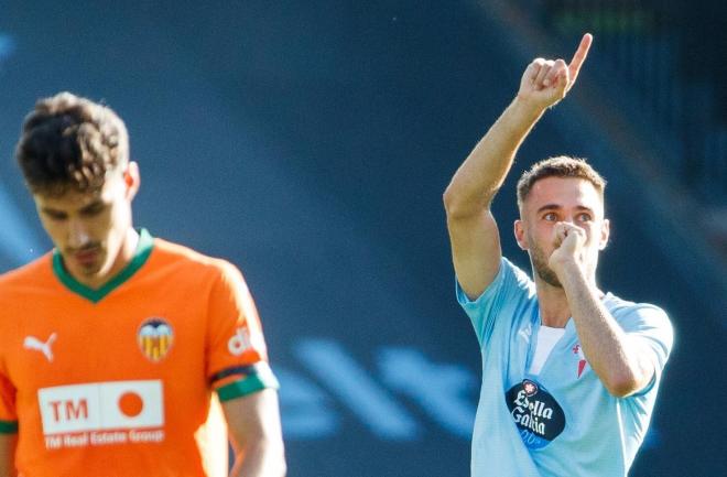 Gol de Óscar Mingueza en el Celta - Valencia (Foto: LALIGA).