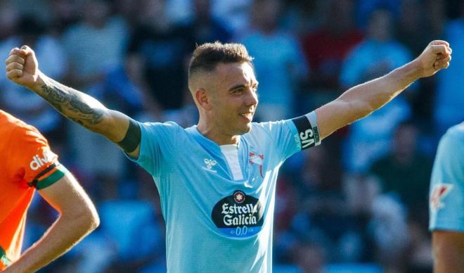 Gol de Iago Aspas en el Celta - Valencia (Foto: LALIGA).