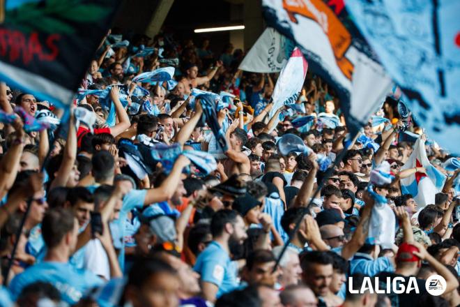 La grada de Balaídos, en el Celta - Valencia (Foto: LALIGA).