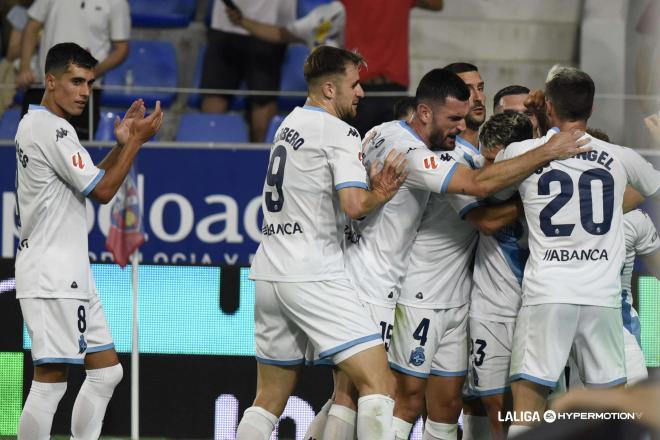 Gol de Ximo Navarro en el Huesca - Dépor (Foto: LALIGA).