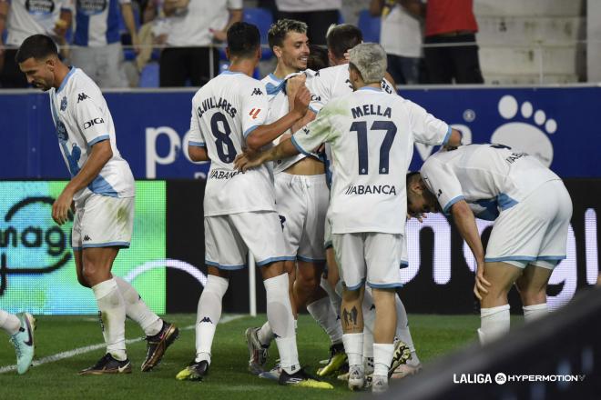 Gol de Ximo Navarro en el Huesca - Dépor (Foto: LALIGA).