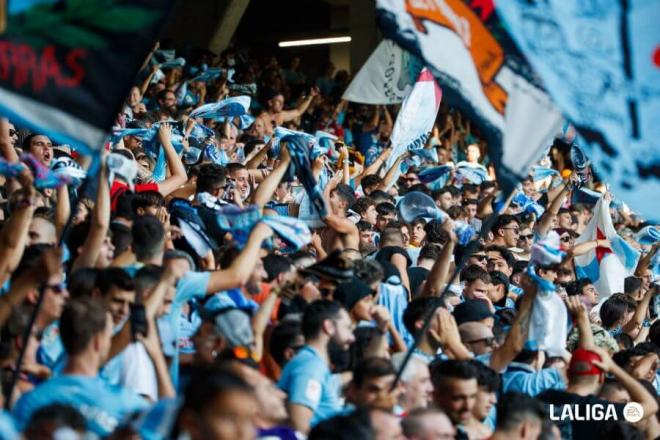 La afición del Celta en Balaídos (Foto: LaLiga).