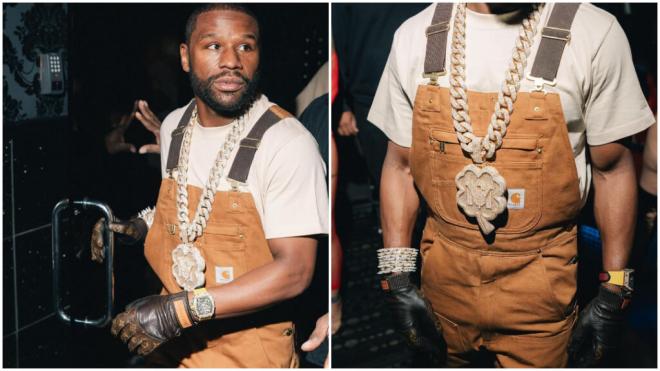 Floyd Mayweather, posando con sus joyas (@floydmayweather)