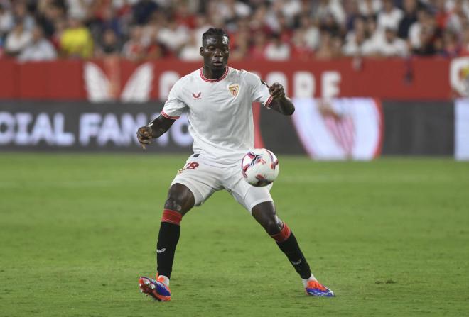 Lucien Agoumé, ante el Villarreal (Foto: Kiko Hurtado)