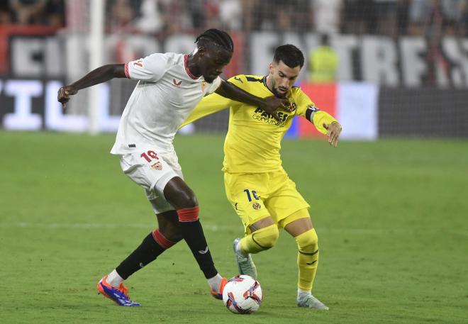 Lucien Agoumé, ante el Villarreal (Foto: Kiko Hurtado)