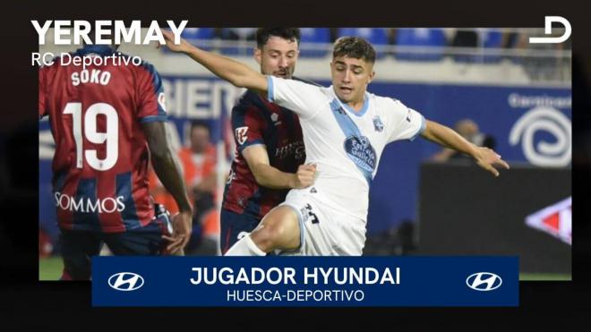 Yeremay Hernández, Jugador Hyundai del Huesca - Dépor