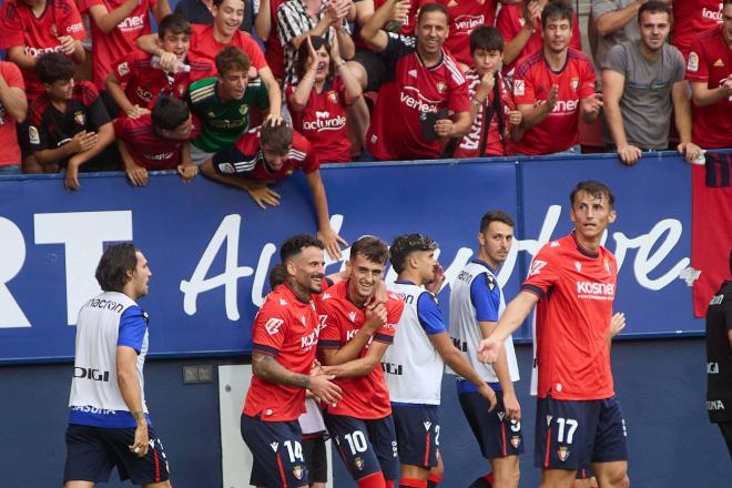 Rubén García celebra su gol en el Osasuna-Mallorca (Foto: Cordon Press).