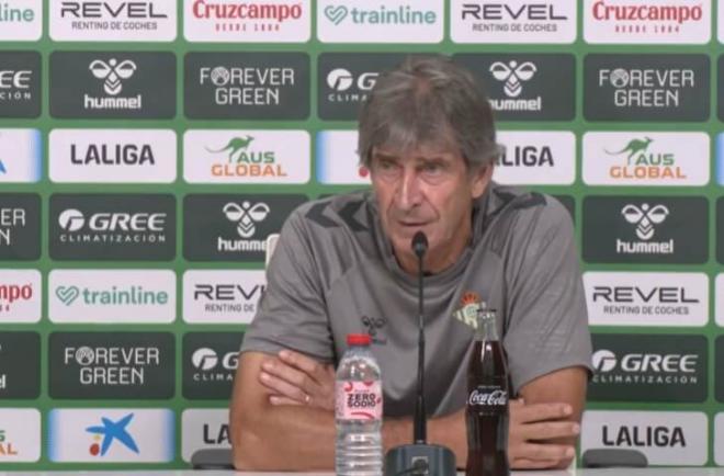 Manuel Pellegrini, entrenador del Real Betis.