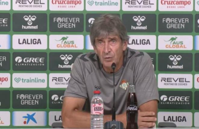 Manuel Pellegrini, entrenador del Real Betis.